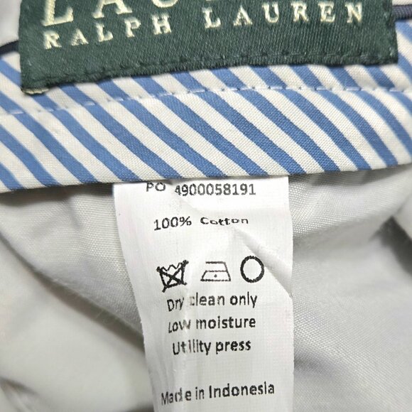 Ralph Lauren Size 30/30 Mens Blue Black Corduroy Pleated Pants - Picture 2 of 5